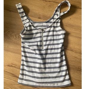 White striped tank top